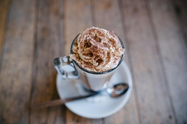 breakfast, chocolate, coffee cup, coffee, cream, cup, delicious, drink, espresso, food, hot, rustic, sweet, bokeh